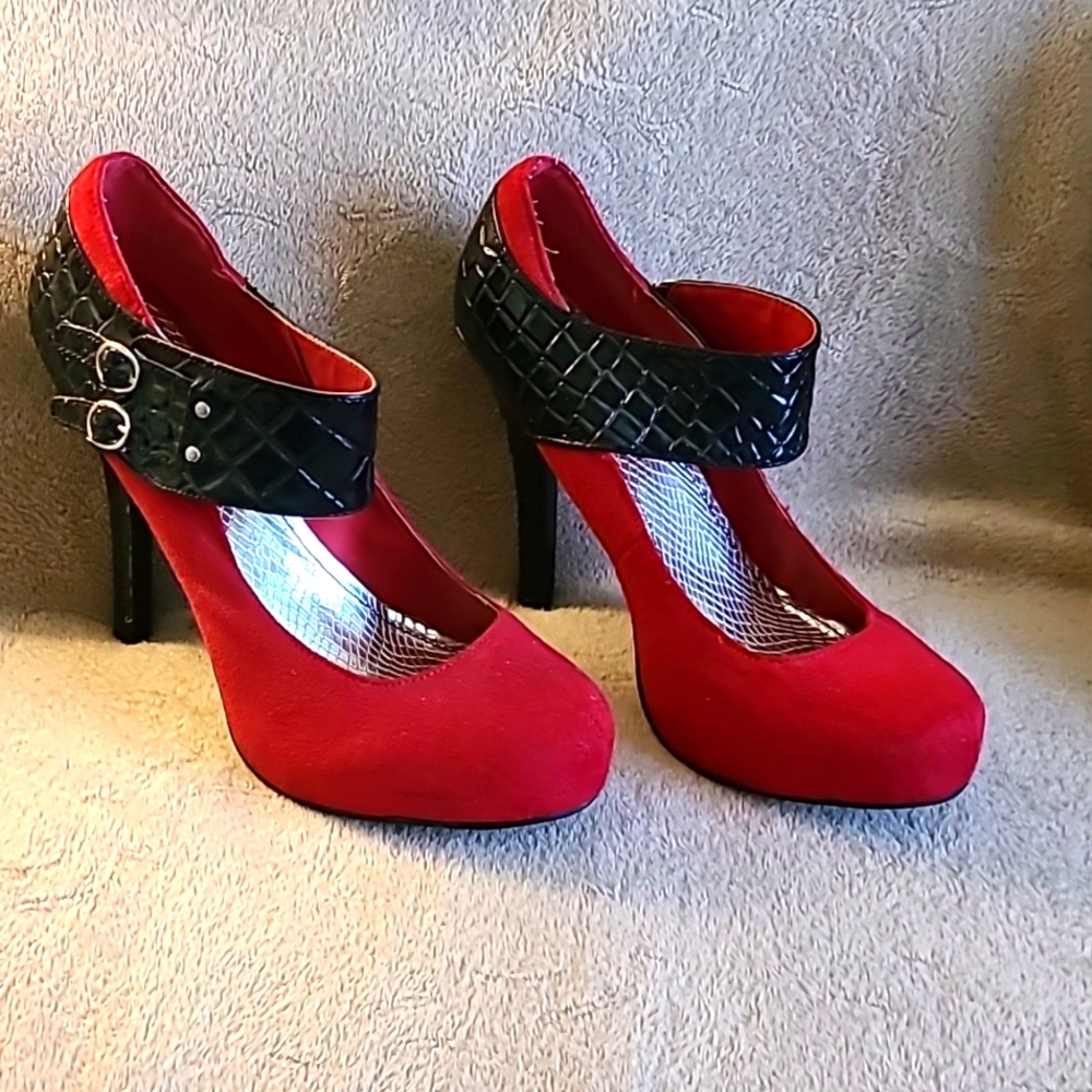 Shiekh Red 5 inch Heels
